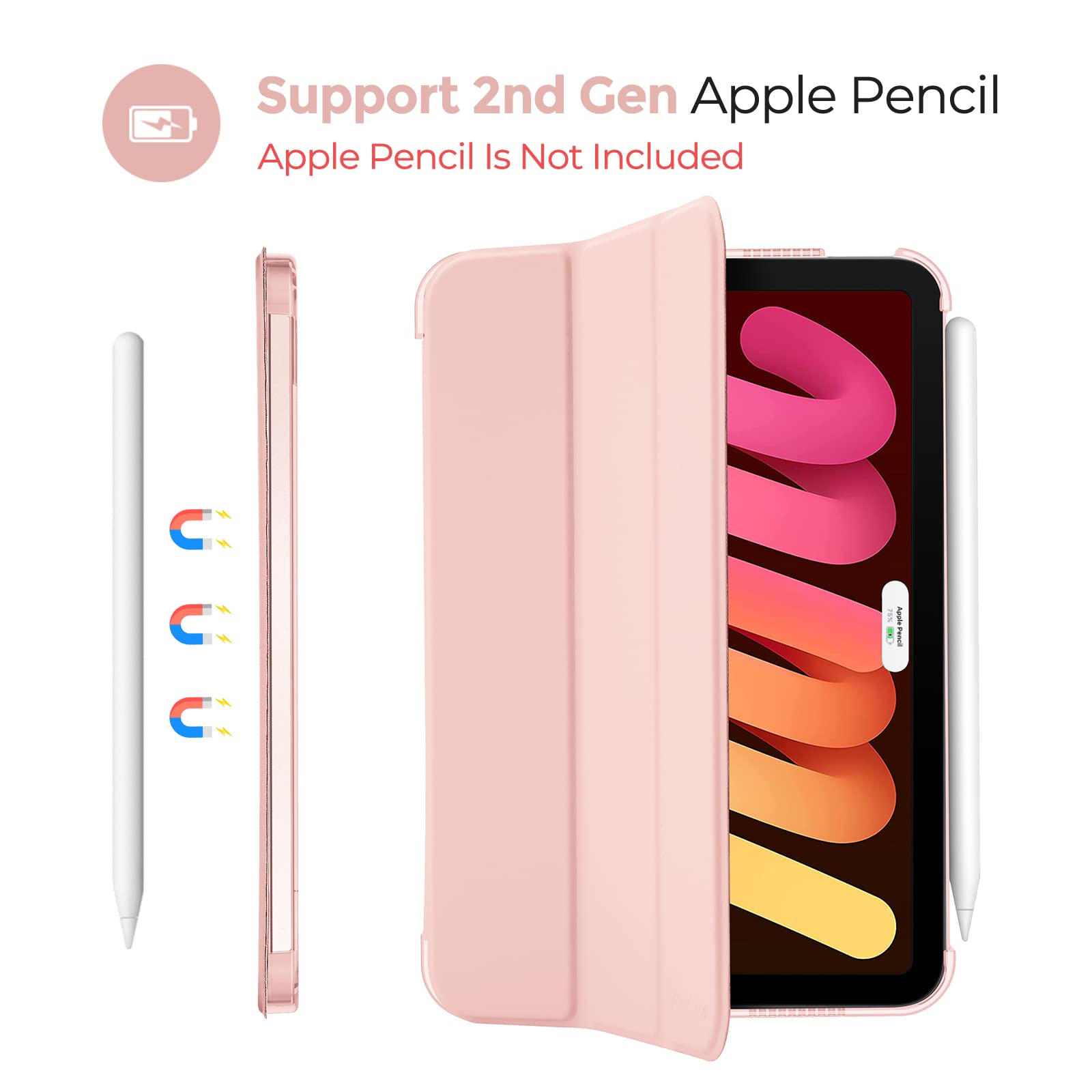 Amazon.com: ProCase Smart Case for iPad mini 7 A17 Pro 2024/iPad